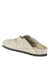 Suede Boston Metallic Buckle Loafers
