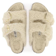 Women's Arizona Shearling Sandals Narrow In Teddy Eggshell