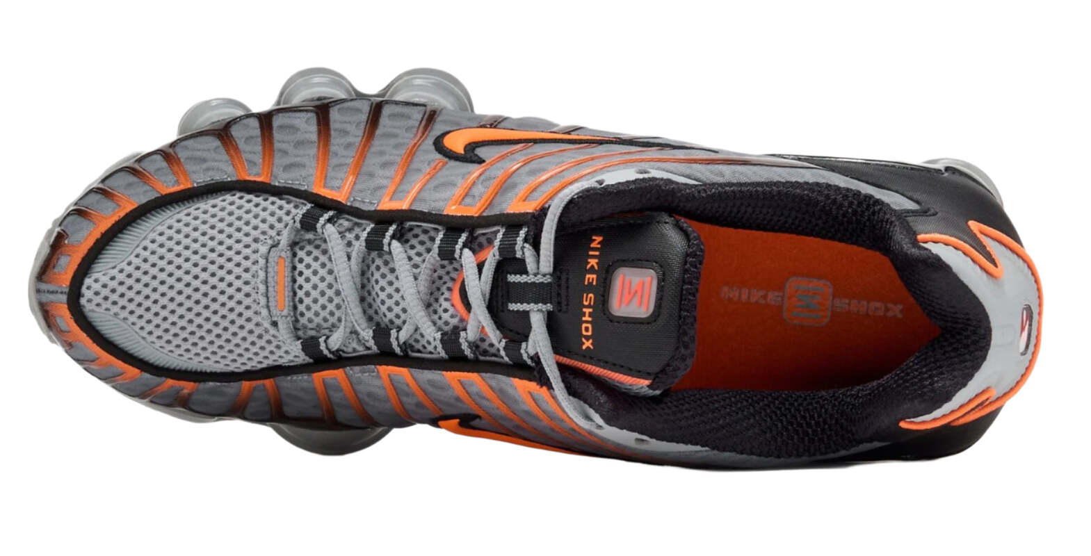 Nike Shox TL Light Smoke Grey Black Bright Mandarin