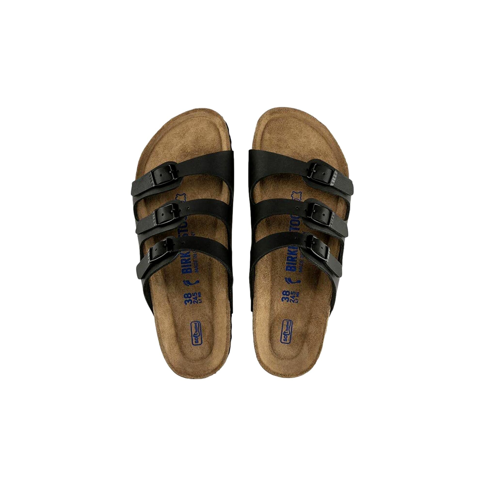 Birkenstock Florida Soft Footbed - Birko-Flor Black  53011 Women's