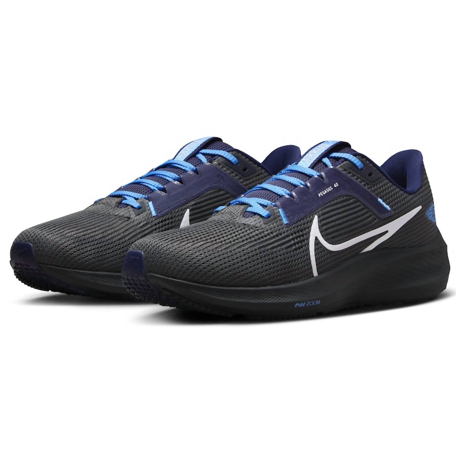 Unisex Zoom Pegasus 40 Titans Running Shoes In Navy