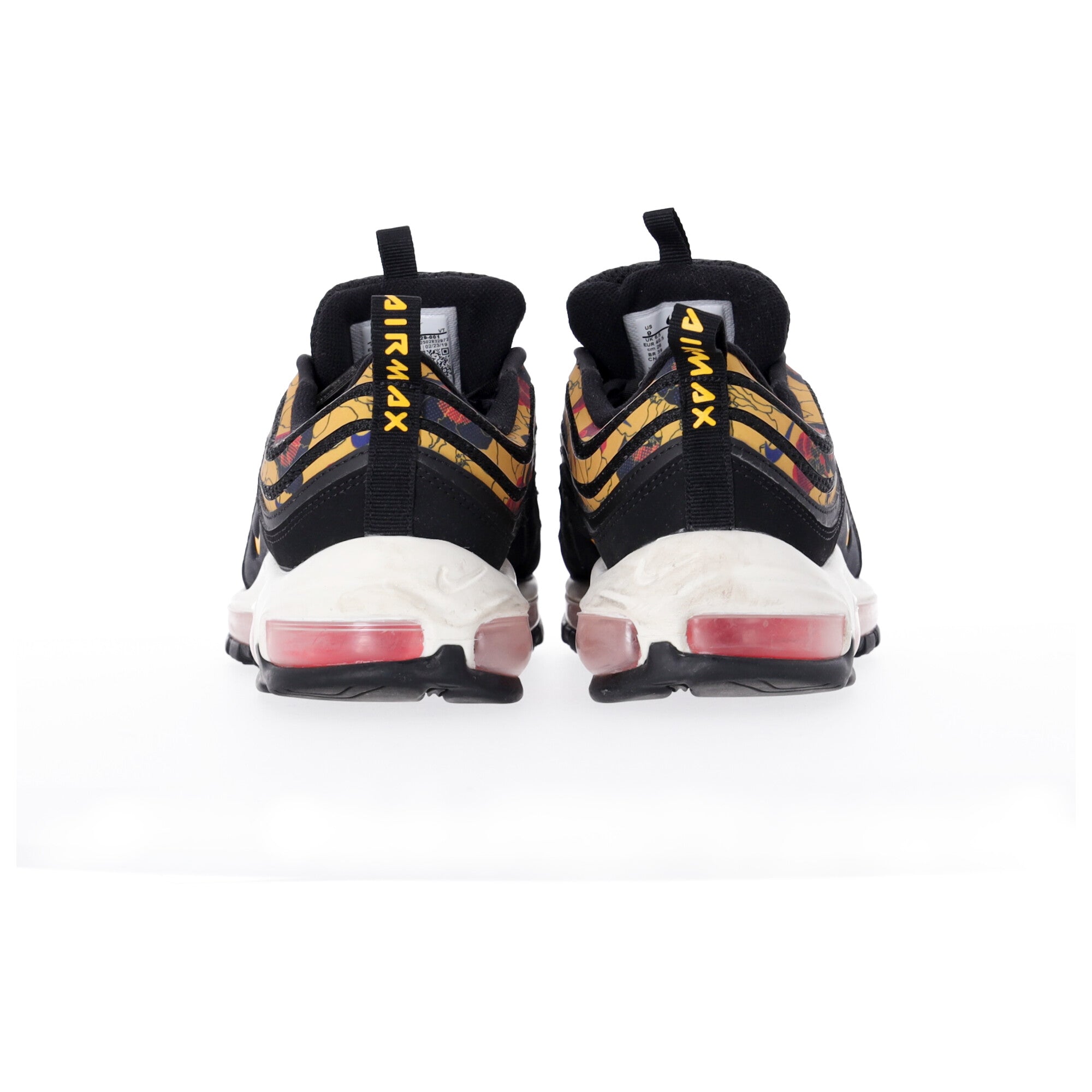 Nike Air Max 97 SE Floral Sneakers in Black Synthetics in Black Synthetic