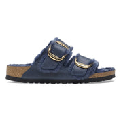 Women's Arizona Big Buckle Shearling Sandal In Midnight Blue
