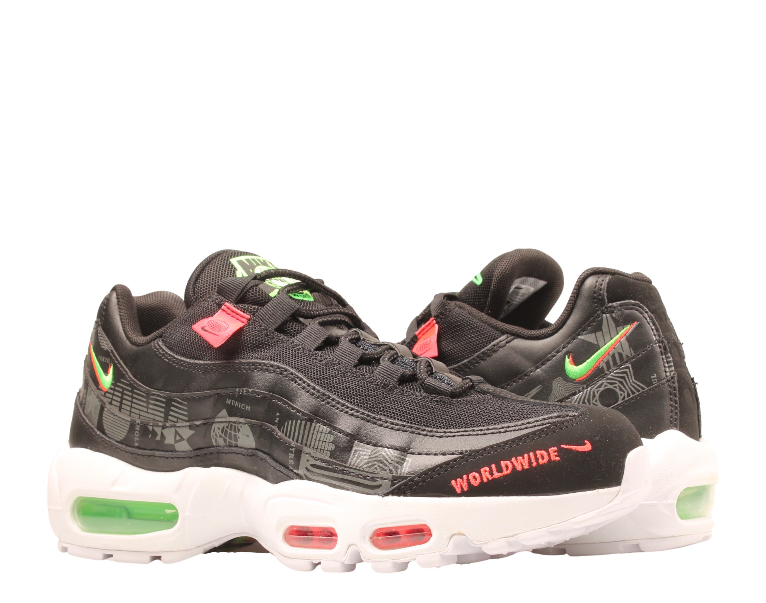 Men's Nike Air Max 95 WW Black/White-Green Strike Running Shoes CQ9743-001
