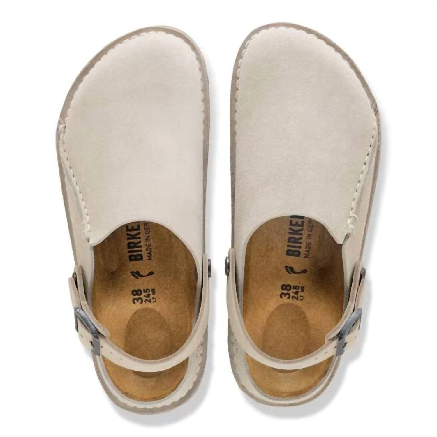 Women's Lutry Premium Suede Clog In Oyster