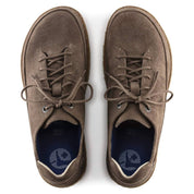 Men's Honnef Low Suede Lace Up Shoes In Grey Taupe
