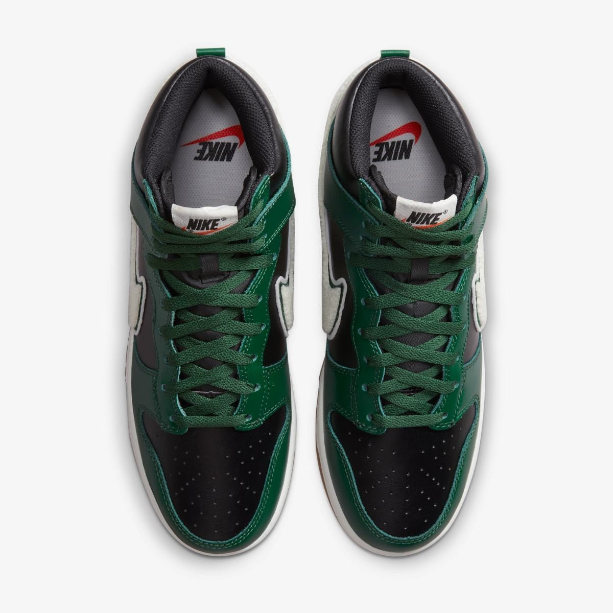 Men's Nike Dunk High DR8805-001 Sneakers Green Black Leather Lifestyle Shoes