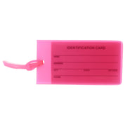 4pc Milleni Travel Jelly Luggage Suitcase Tags Loop Strap Name Address
