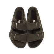 Men's Arizona Shearling Sandals In Mocha