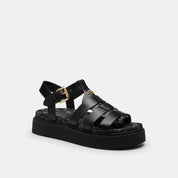 Coach Outlet Lucy Lug Sole Sandal In Signature Jacquard
