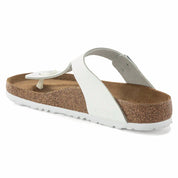 Women's Gizeh Leather Thong Sandal In White
