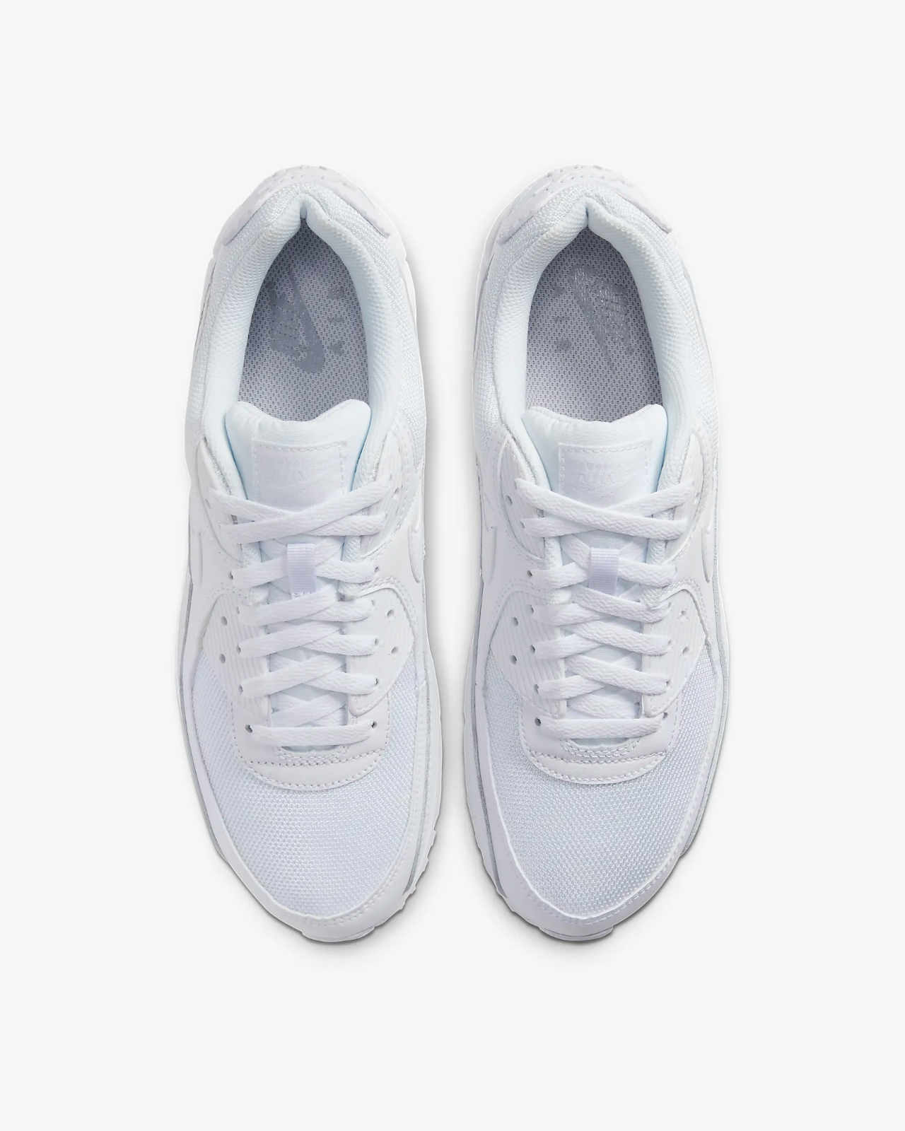 Men's Nike Air Max 90 CN8490-100 Sneaker White Leather Low Top Running Shoes