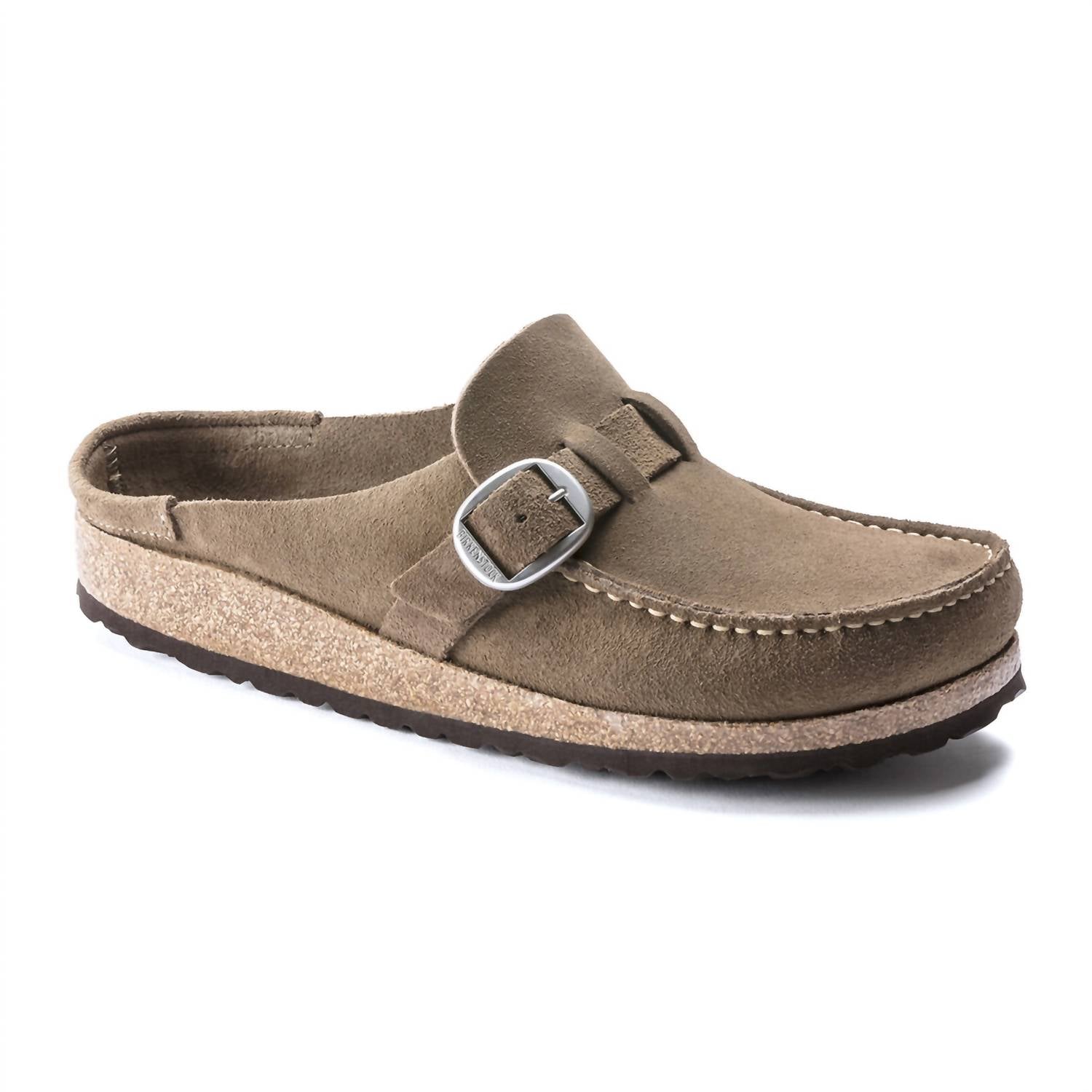 Women's Buckley Clogs In Gray Taupe Suede