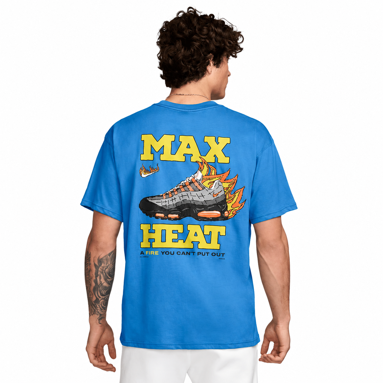 Men's Nike Sportswear Max90 T-Shirt Light Photo Blue HQ9256-406