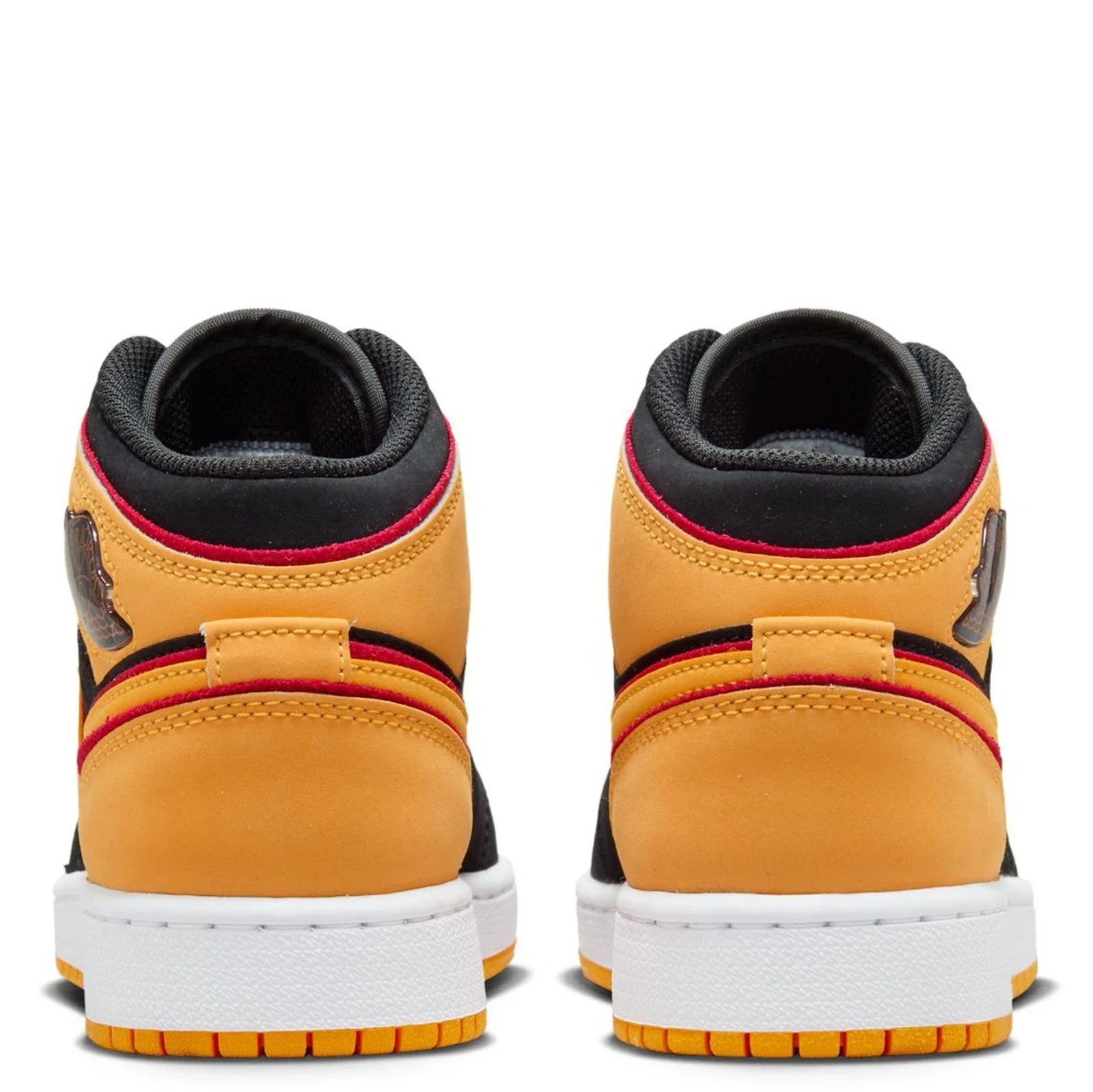 Youth Nike Air Jordan Mid SE FJ4924- Black Orange Lifestyle Shoe HTAT139