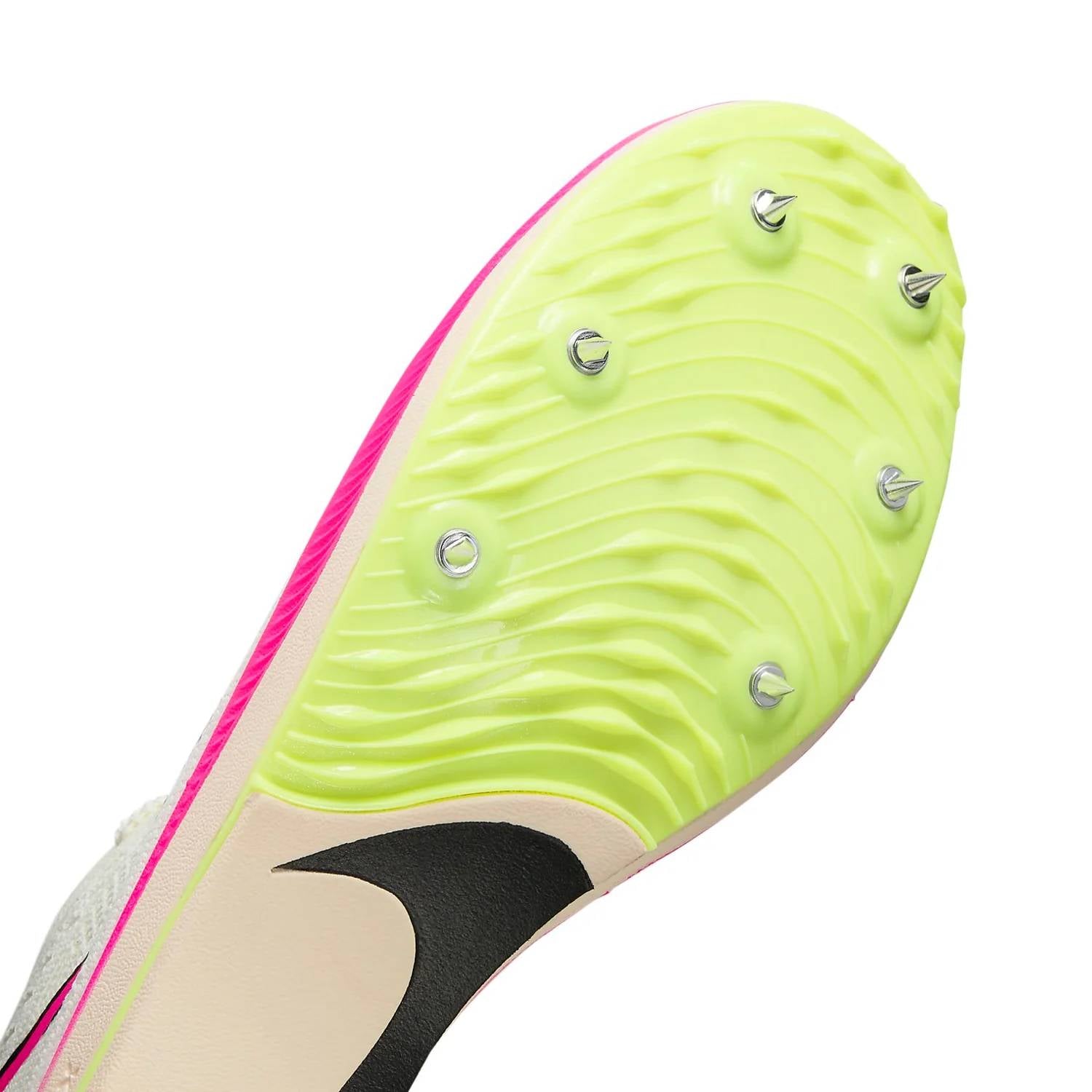 Unisex Zoomx Dragonfly Track Shoes In Sail Fierce Pink