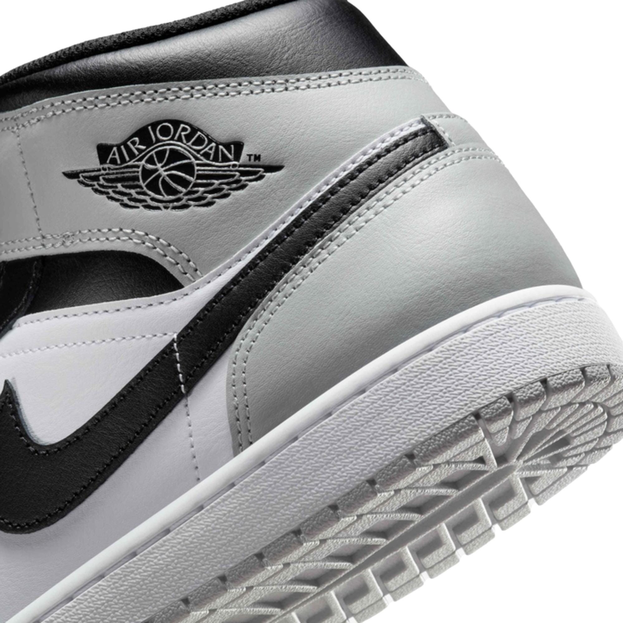 Nike Air Jordan 1 Mid White / Black - Light Smoke Grey  DQ8426-101 Men's