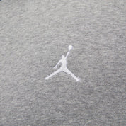 Men's Nike Jordan Brooklyn Fleece Full Zip Hoodie Carbon Heather/White FJ7771-091