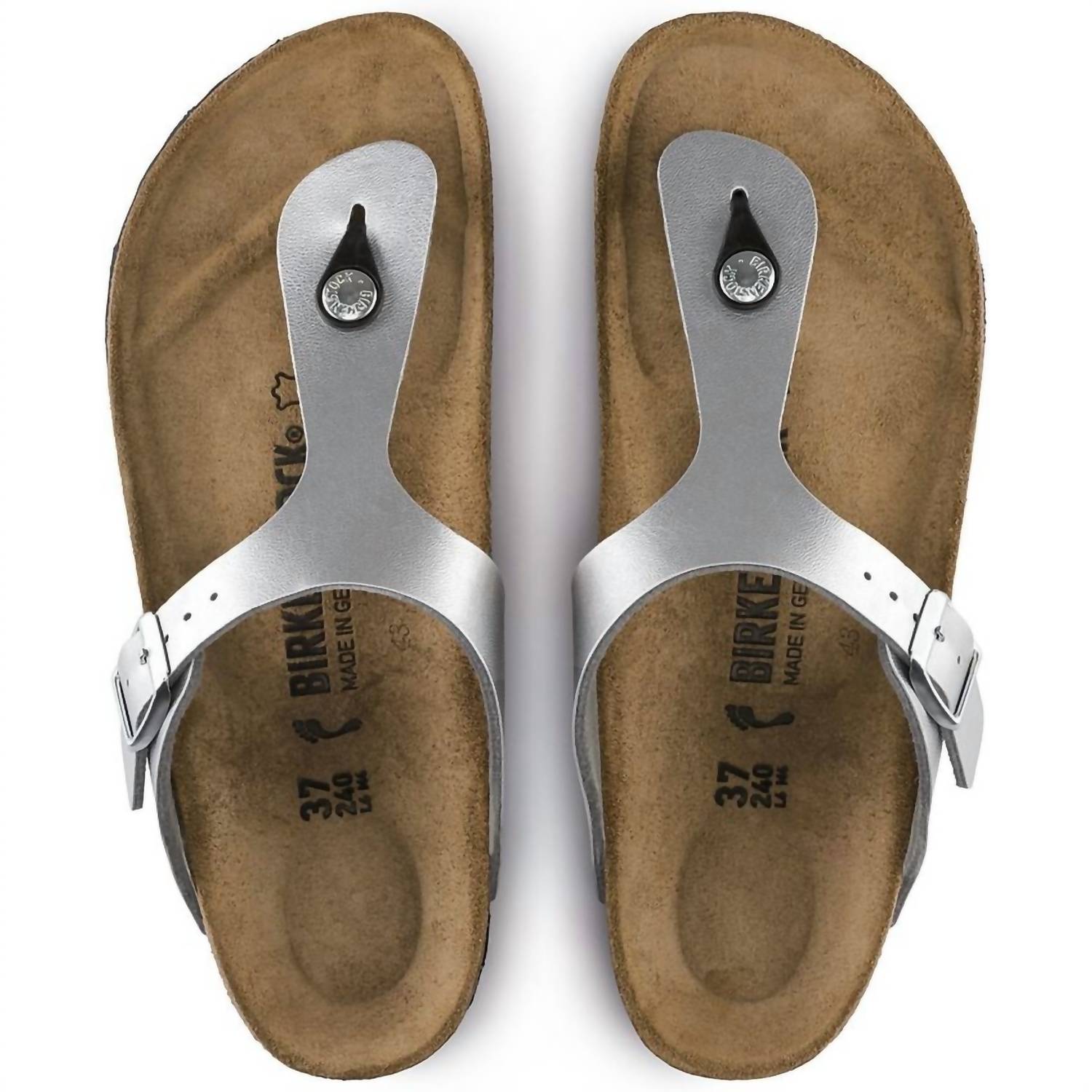 Women's Gizeh Birko-Flor Sandals In Silver
