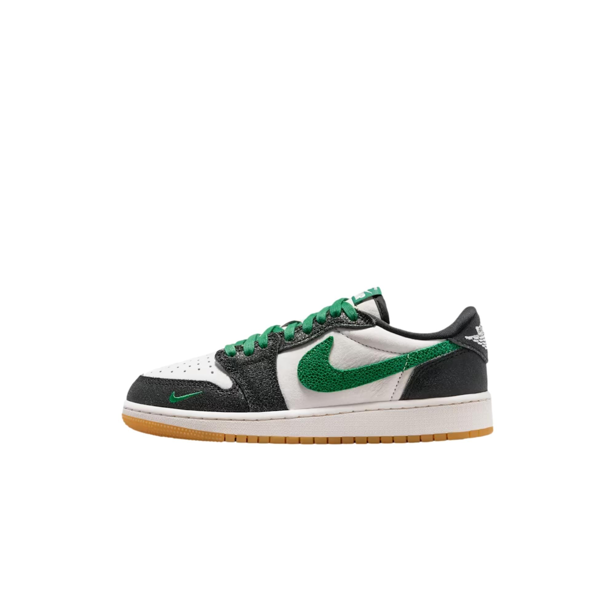 Nike Air Jordan 1 Retro Low OG Phantom / Pine Green - Black  IR2300-030 Grade-School