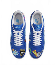 Men's Air Force 1 '07 'patched Up Los Angeles Shoes In Racer Blue/university Blue-White