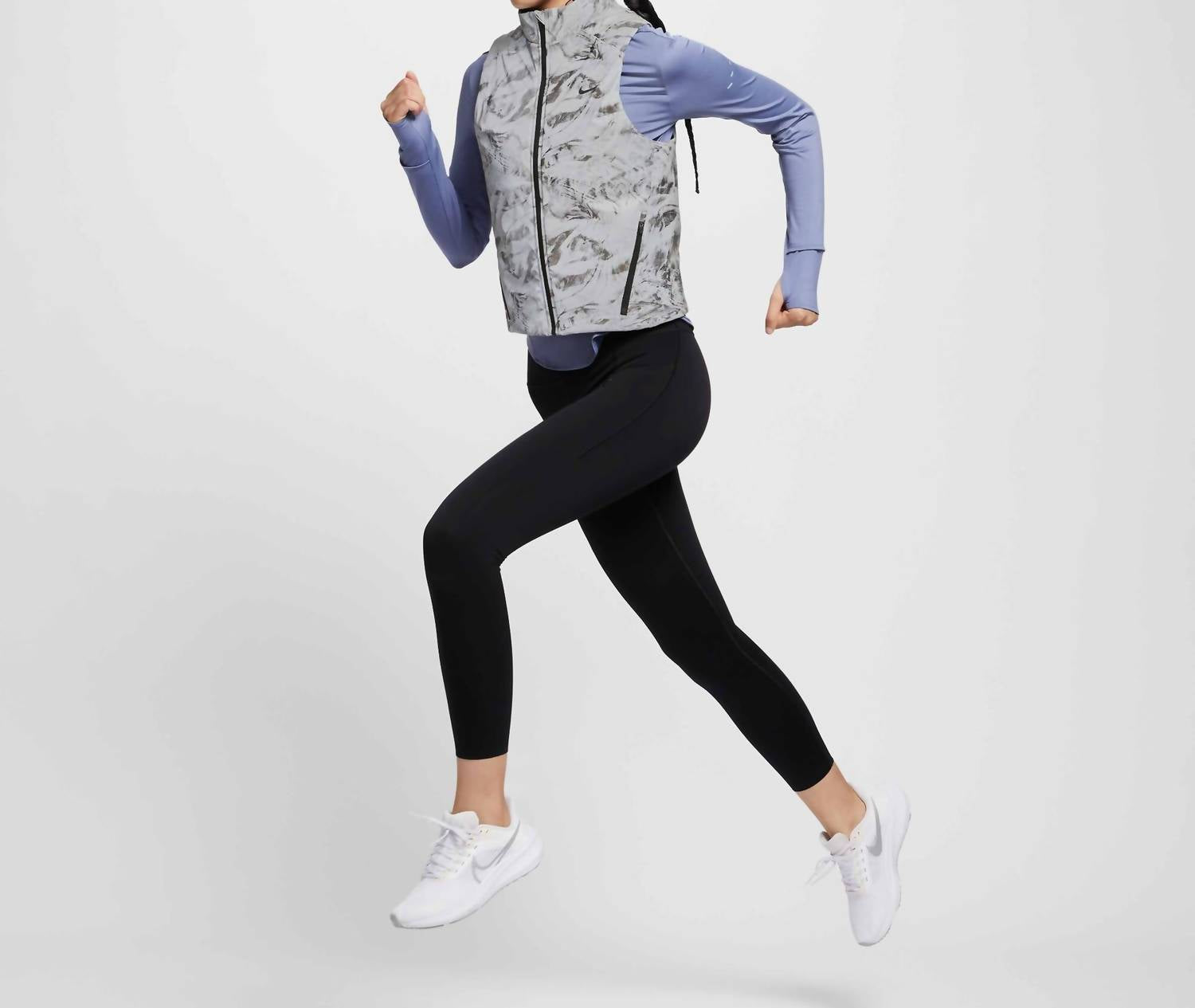Therma-Fit Adv Reflective Running Vest In Vast Grey/black