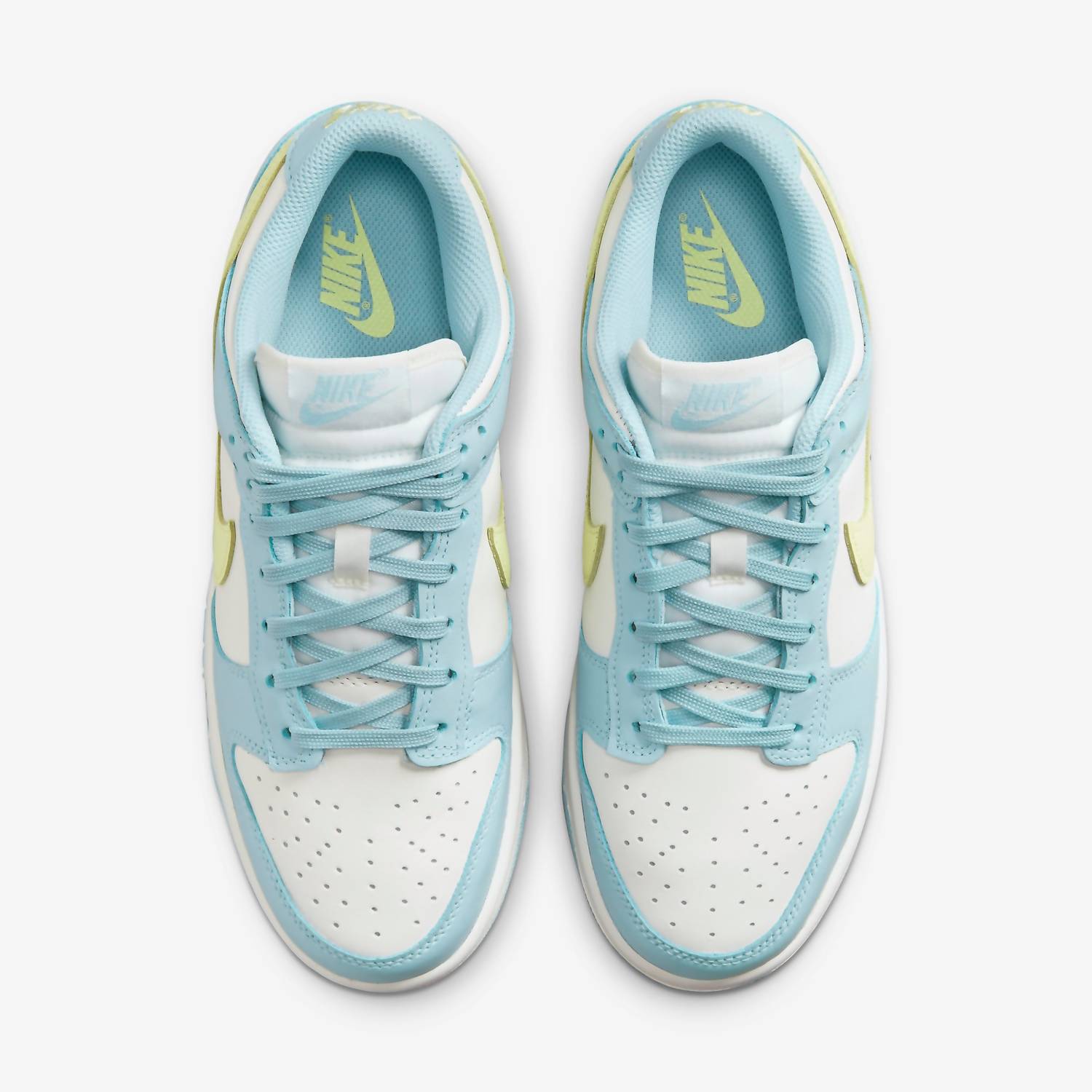Women's Dunk Low Citron Sneakers In Ocean Bliss