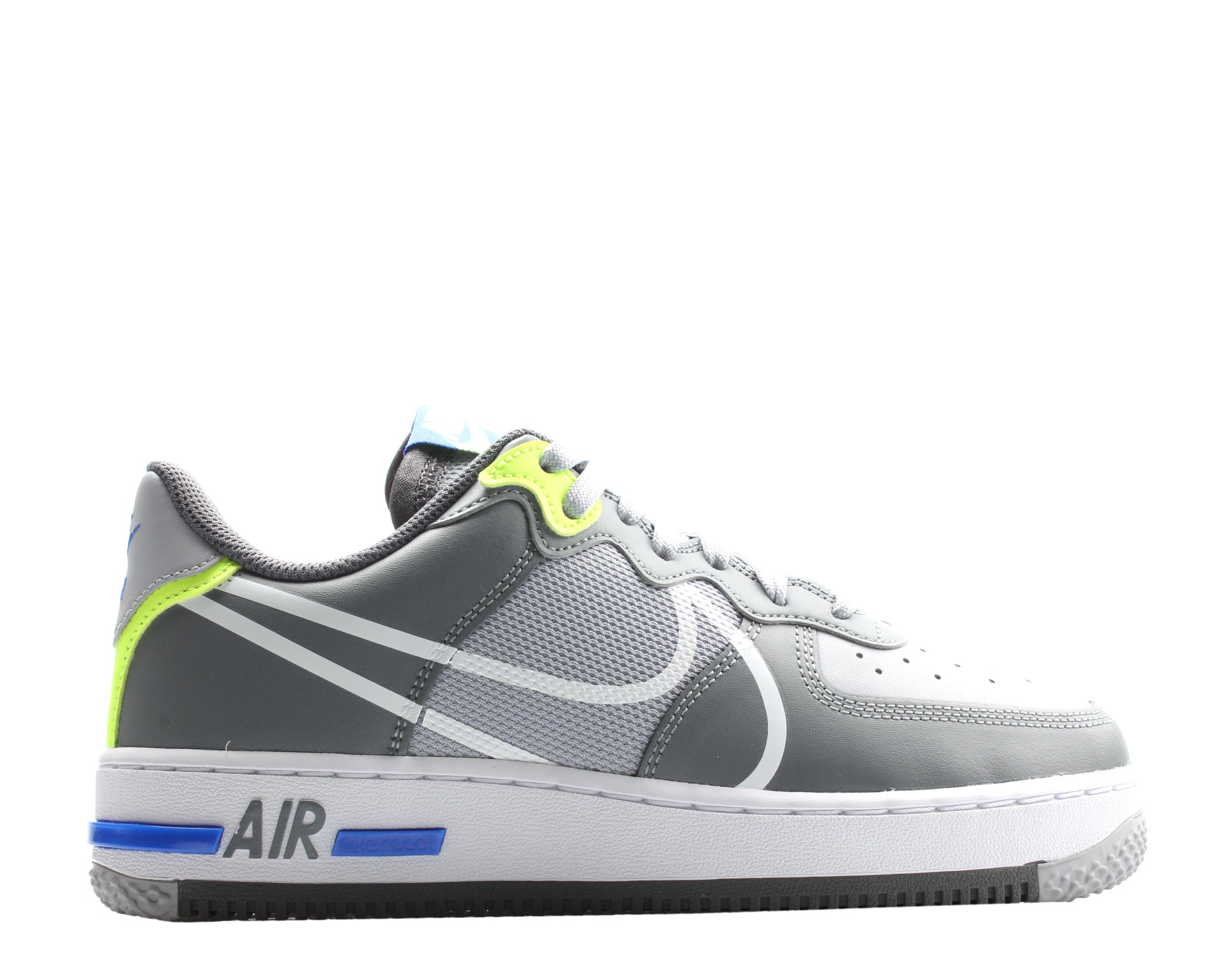 Men's Nike Air Force 1 React Wolf Grey/White-Smoke Basketball Shoes CD4366-002
