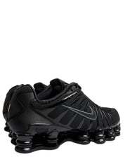 Black Cushioned Sole Leather Sneakers