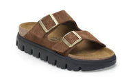 Women's Papillio Arizona Chunky Suede Leather Sandals In Dark Tea