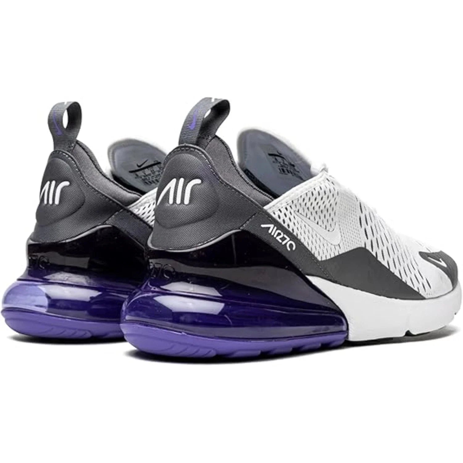 Nike Air Max 270 AH8050-107 Sneakers Men's White Black Lifestyle Shoes MEW762