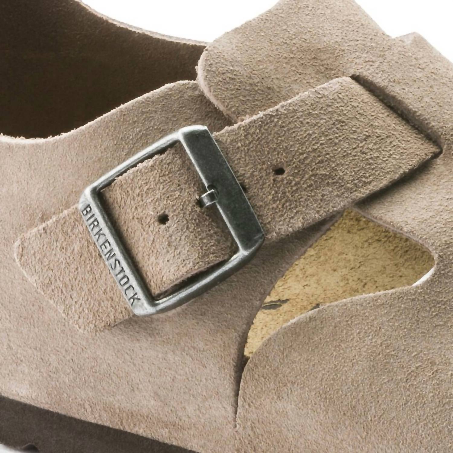 Men's London Suede Leather Shoes In Taupe
