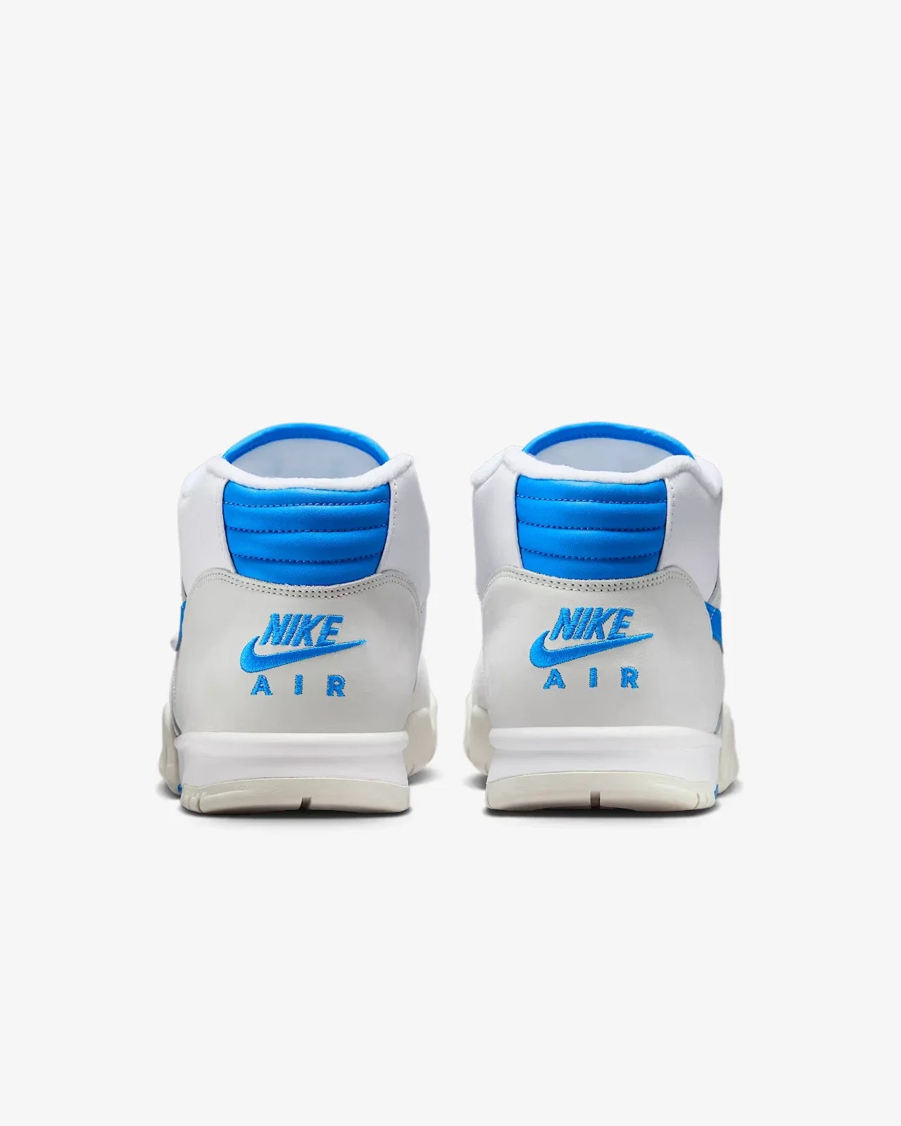 Men's Nike Air Trainer 1 FJ4183-100 Sneakers White Blue Leather Sportswear Shoes