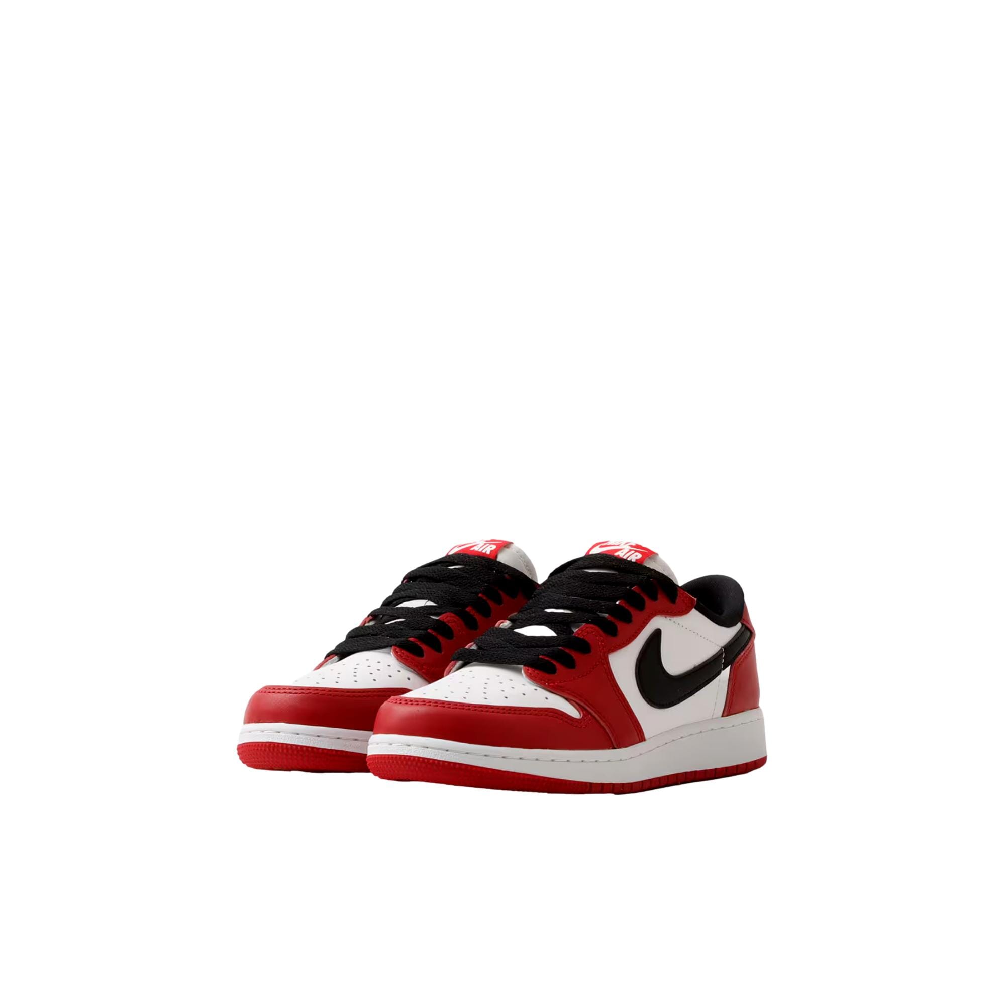 Nike Jordan 1 Retro Low OG Varisty Red / Black - Summit White  HQ6999-600 Grade-School