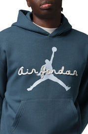 Men's Jordan Brooklyn Fleece Men's Pullover Hoodie - Squadron Blue/Aura