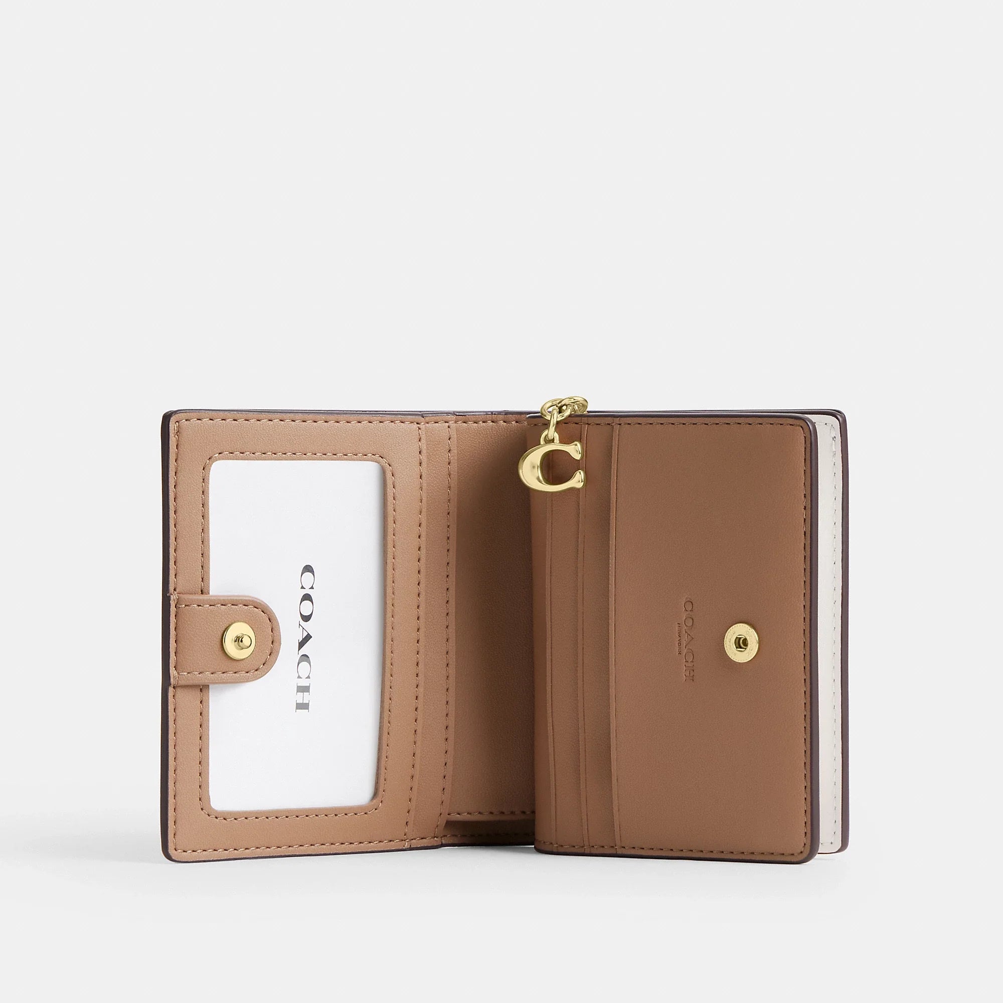 Coach Outlet Snap Wallet In Signature Canvas