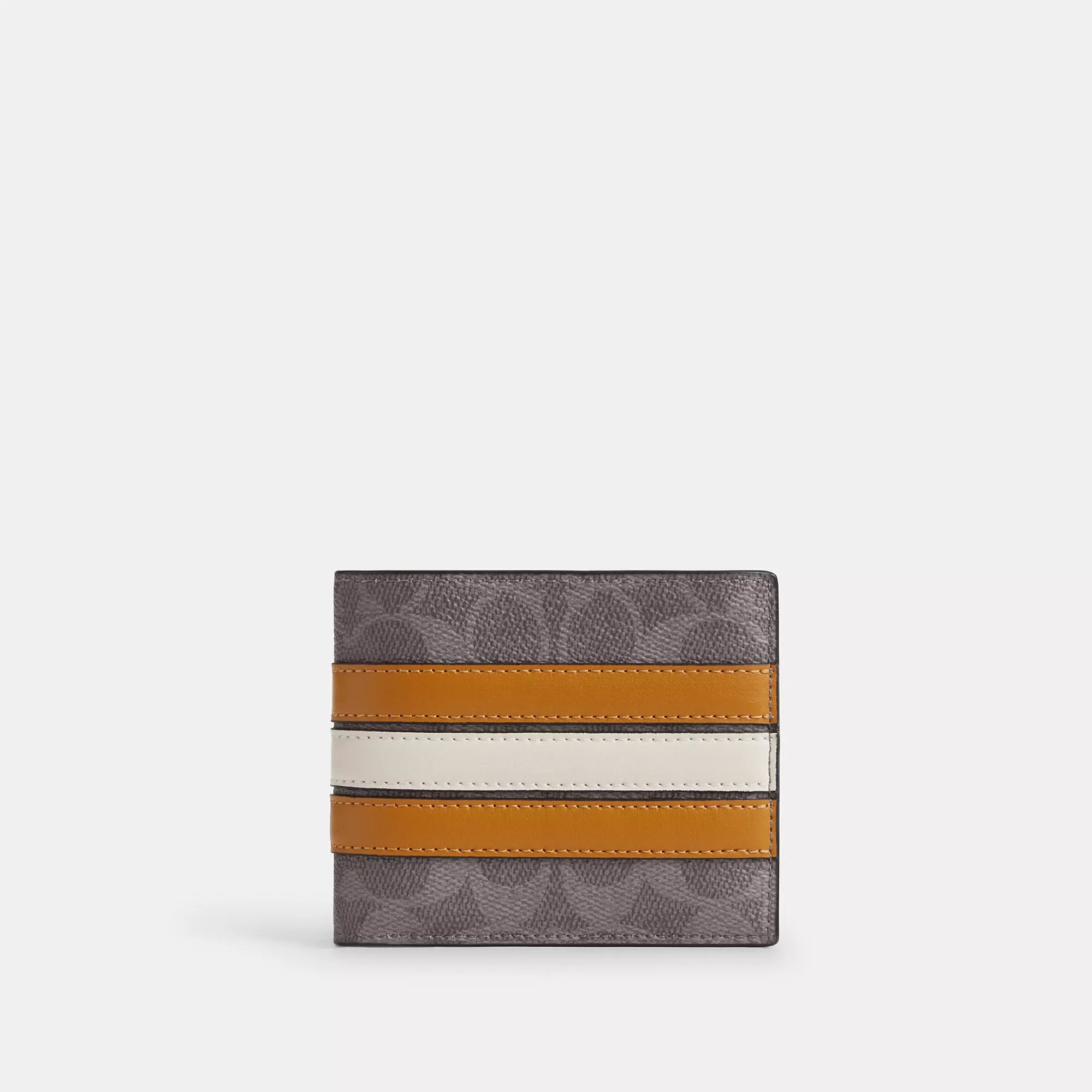 Coach Outlet 3 In 1 Wallet In Signature Canvas With Varsity Stripe