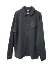 Nike Button Front Jacket in Black Cotton