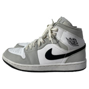 Nike Jordan 1 Mid Light Sneakers in Grey Leather