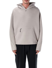 Structured Fit Hoodie with Zip Detail and Modern Silhouette