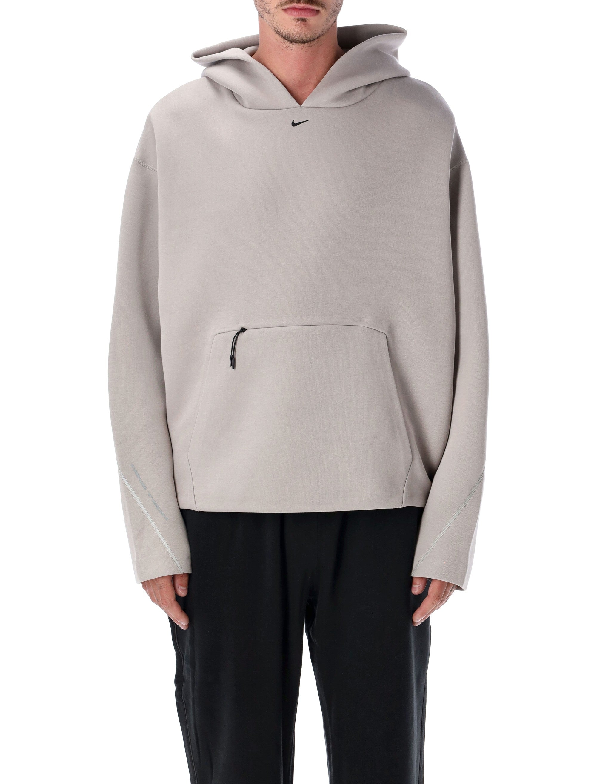 Structured Fit Hoodie with Zip Detail and Modern Silhouette
