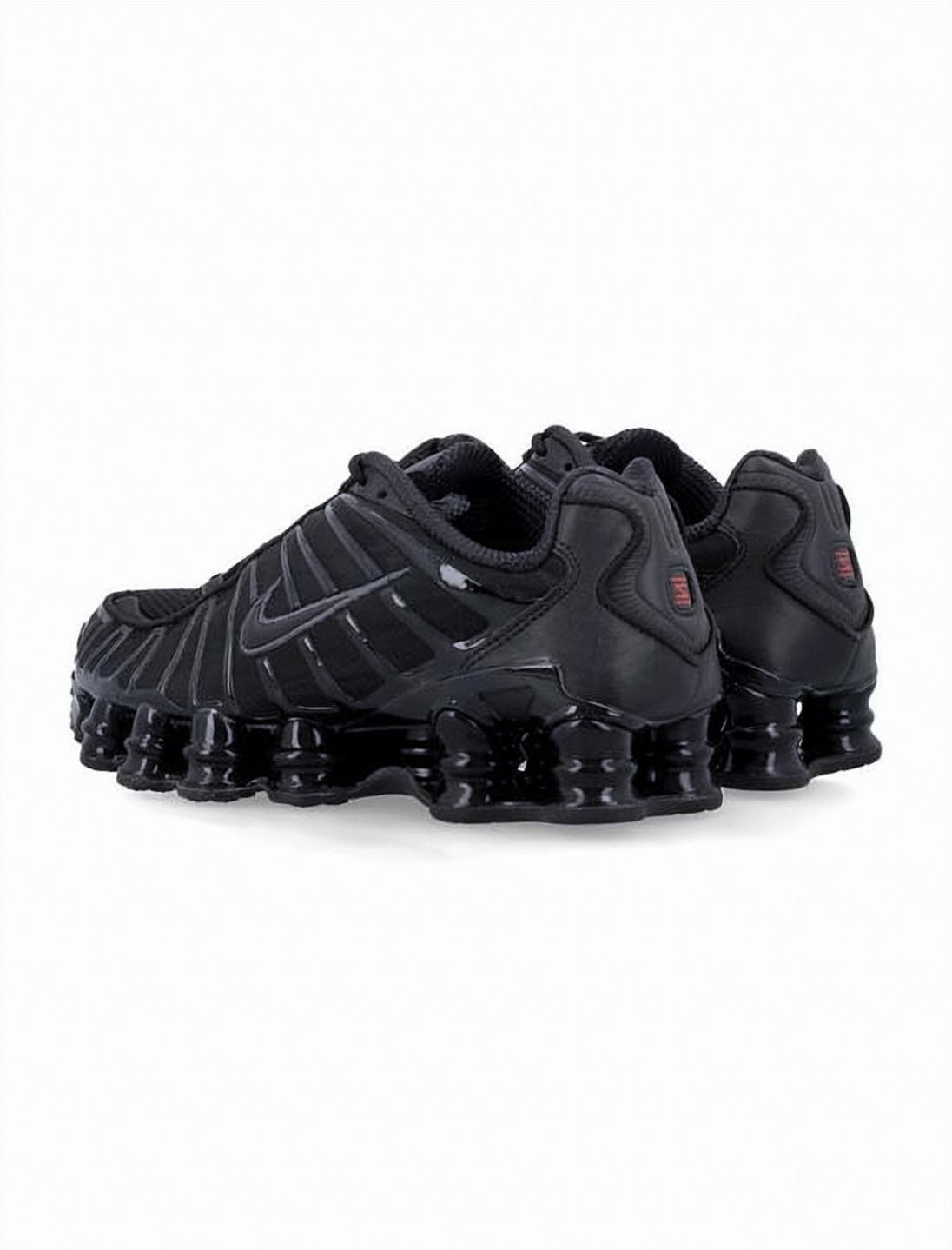 All-Black Nike Sneakers with Segmented Sole