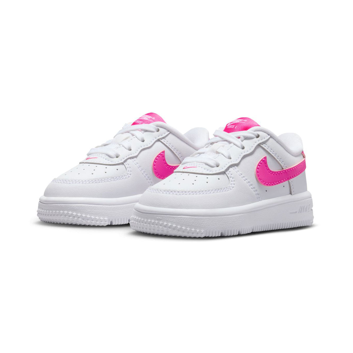 Toddler Nike Force 1 Low 'White Laser Fuchsia' Baby/ Shoes
