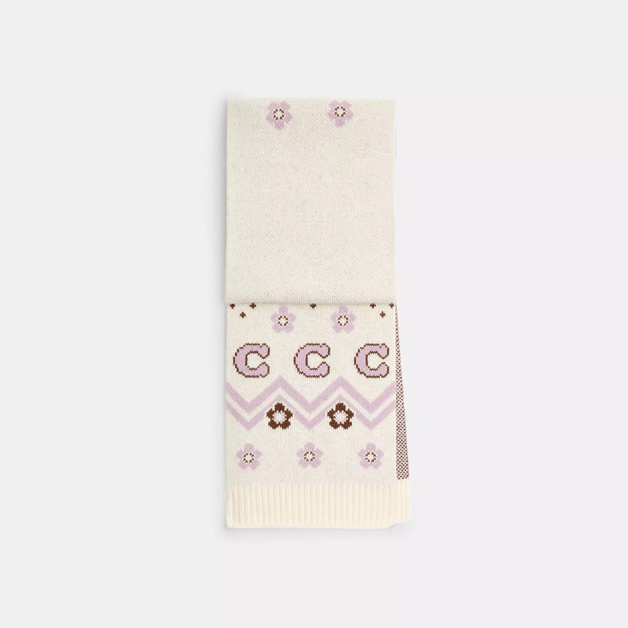 Coach Outlet Fair Isle Print Knit Muffler