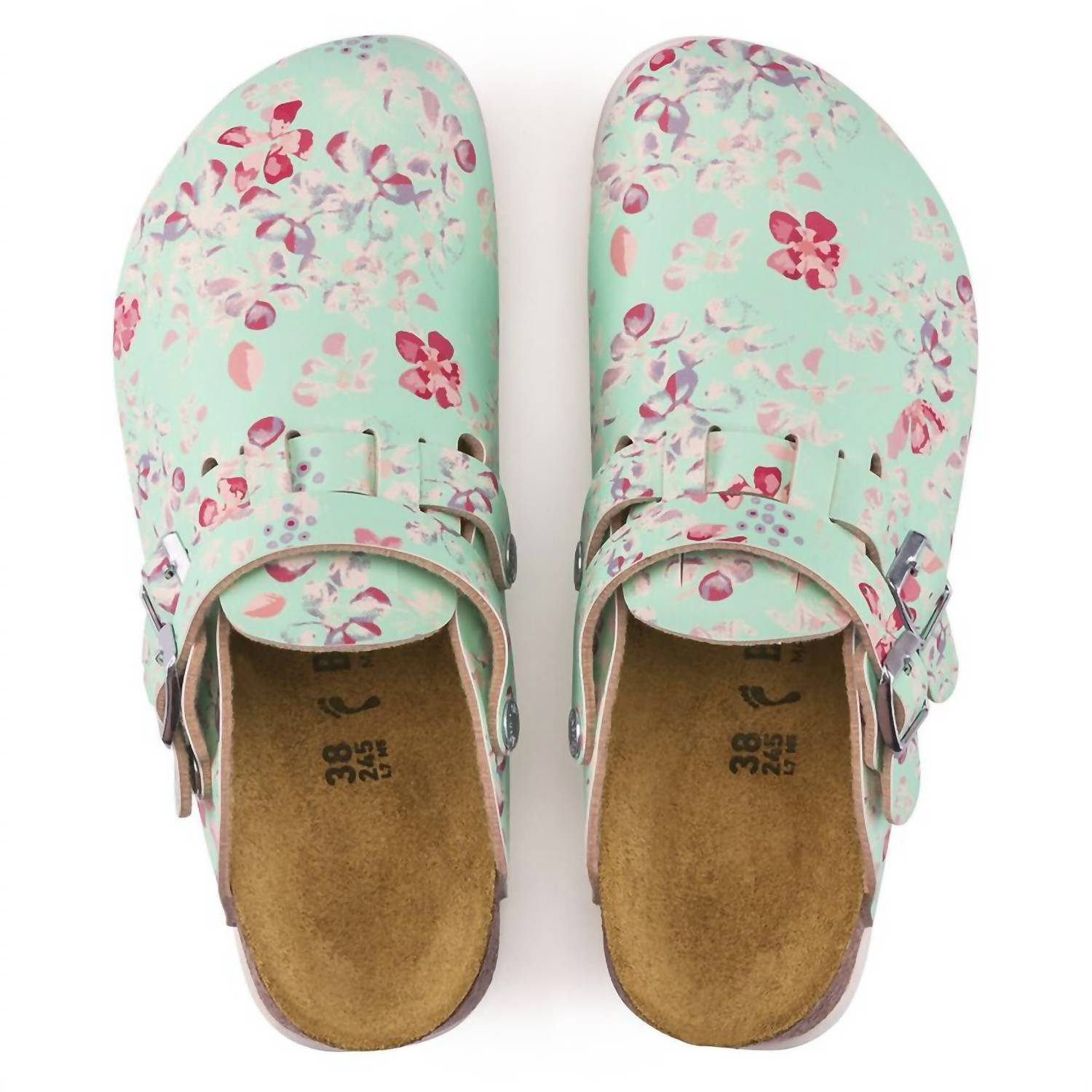 Women's Kay Prof Narrow Clogs In Flower Field Mint