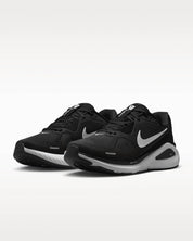 Women's Structure 26 Road Running Shoes In Black/cool, Grey/metallic, Silver/white