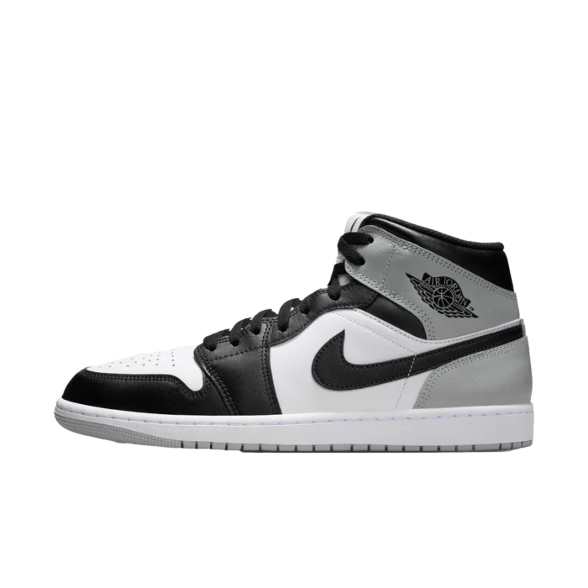 Nike Air Jordan 1 Mid White / Black - Light Smoke Grey  DQ8426-101 Men's