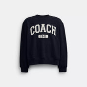 Coach Outlet Sporty Signature Boyfriend Crewneck Sweatshirt