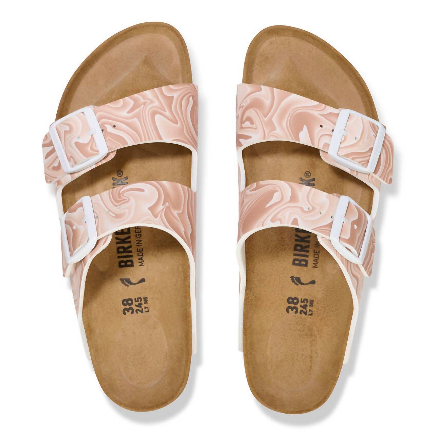 Women's Arizona Sandal In Marble Beige