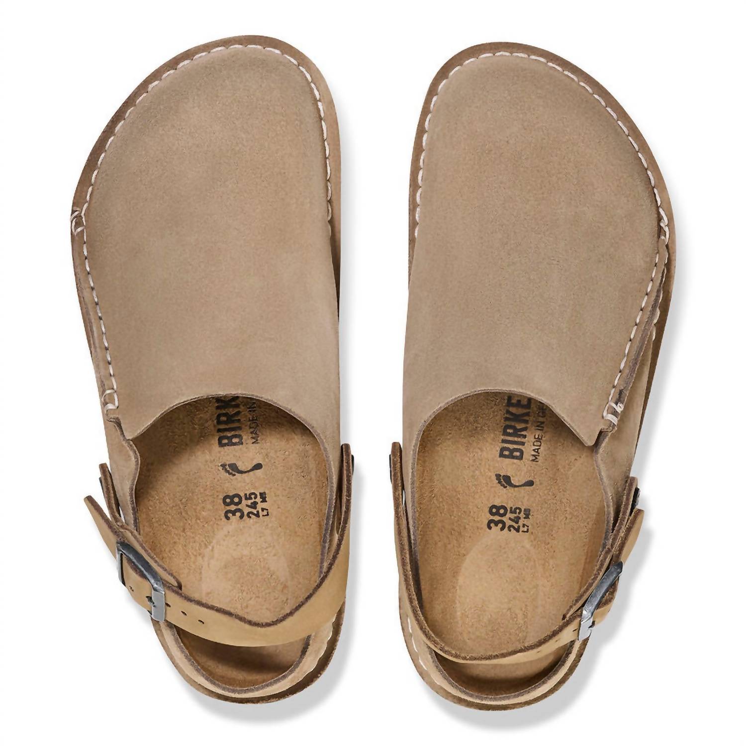 Women's Lutry Suede Clog In Gray Taupe